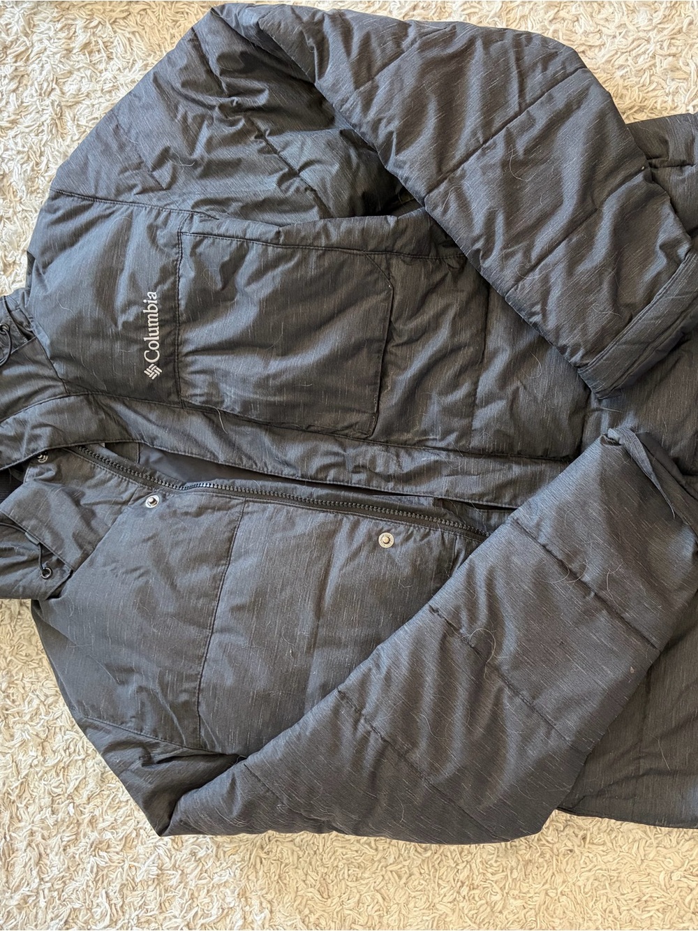 Columbia Men's Black Quilted Puffer Jacket
